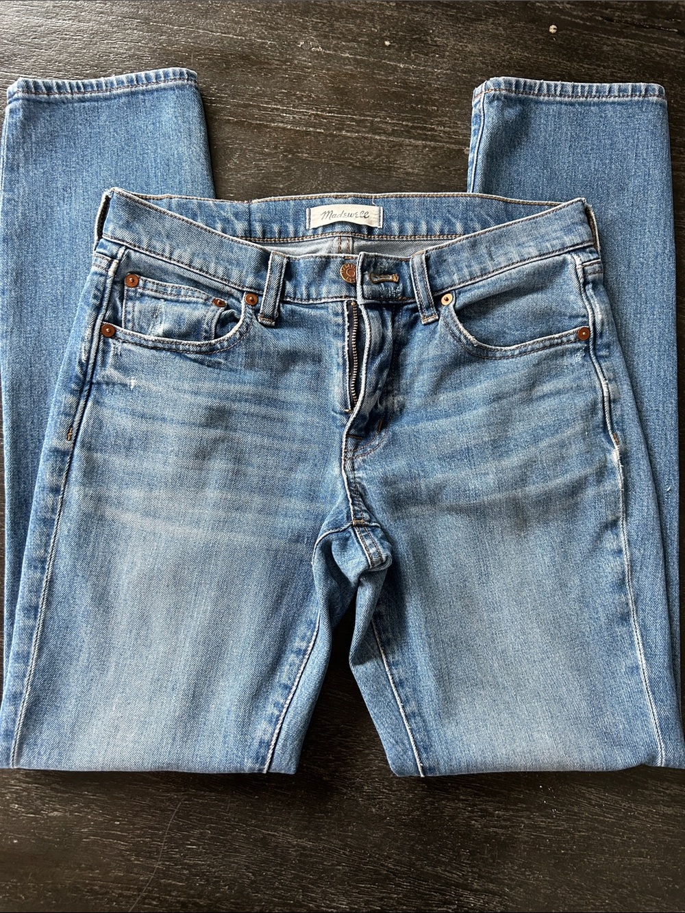 Madewell Women's Light Blue Skinny Jeans - Faded Wash